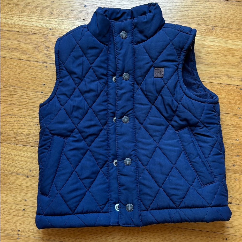 Janie and Jack Midnight Blue Quilted Vest